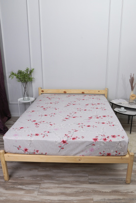 Простыня бязь ГОСТ Сакура серый